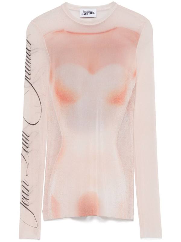 silhouette-print T-shirt