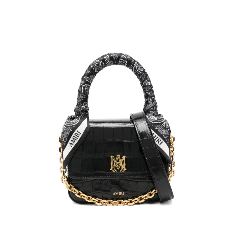 Amiri Crocodile-effect Satchel