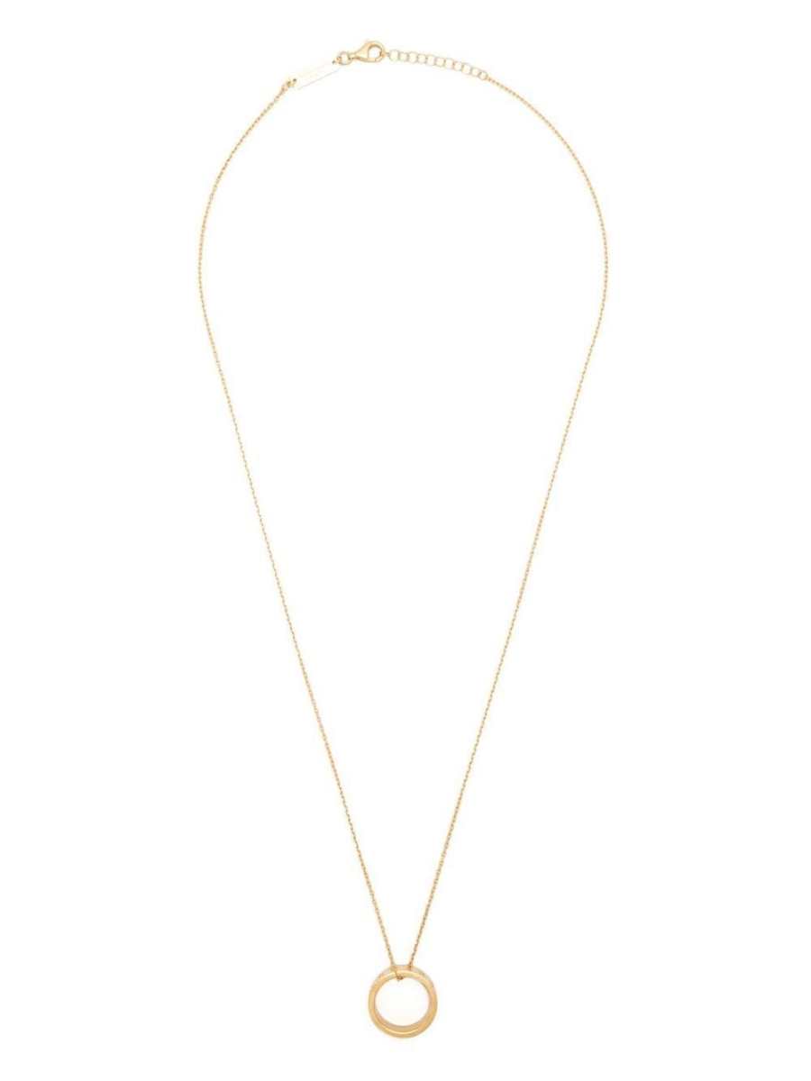 Numerical ring pendant necklace