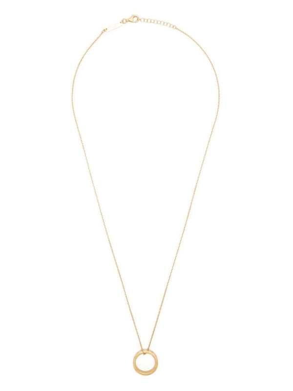Numerical ring pendant necklace