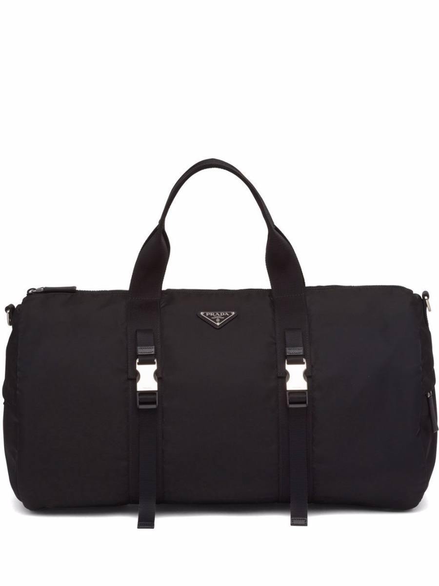 triangle-logo duffle bag