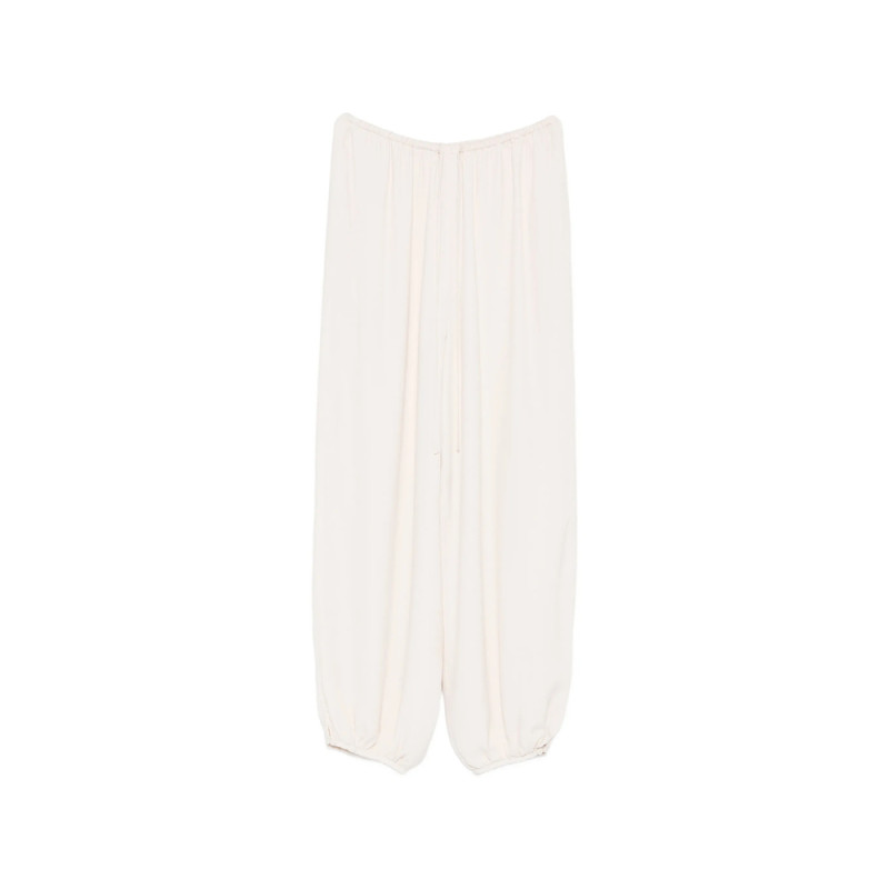 Forte Forte Drawstring-waist Gathered-cuff Trousers