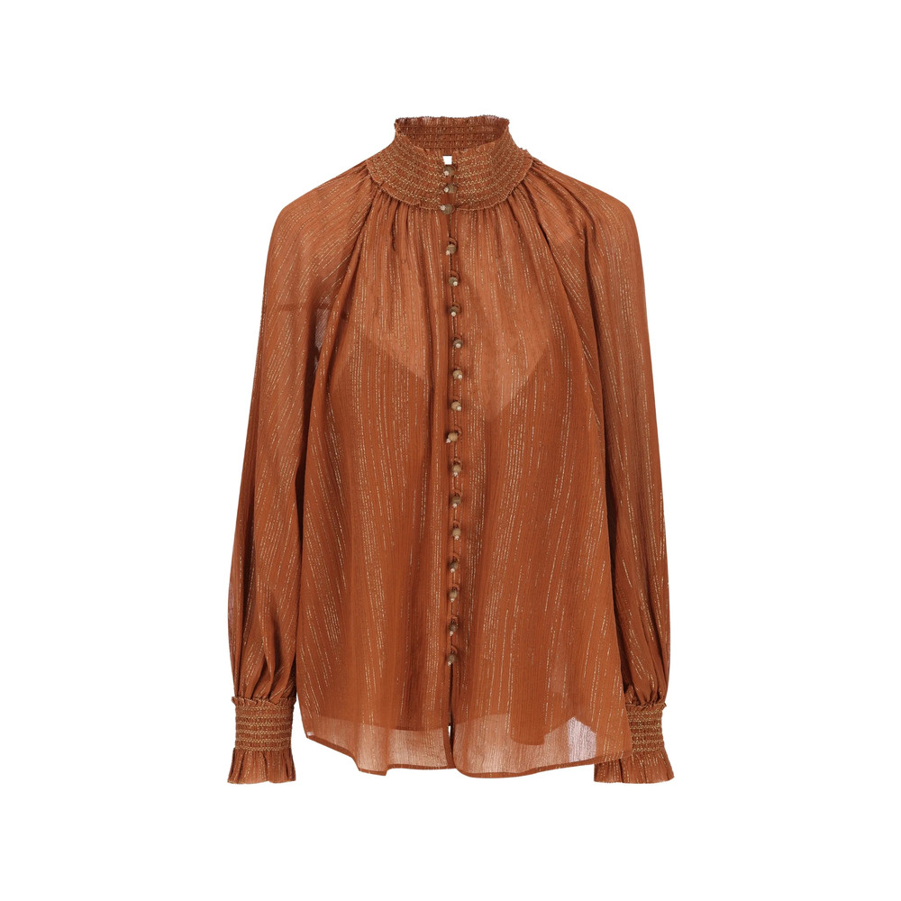 Zimmermann Aster Striped Buttoned Shirt