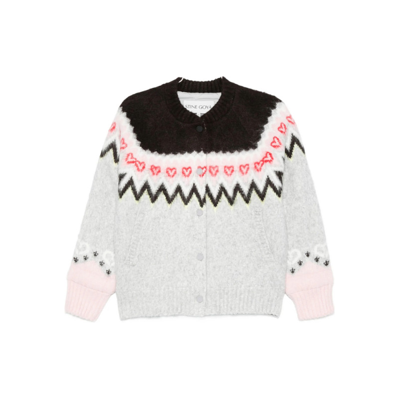 Stine Goya Fair-isle Pattern Cardigan
