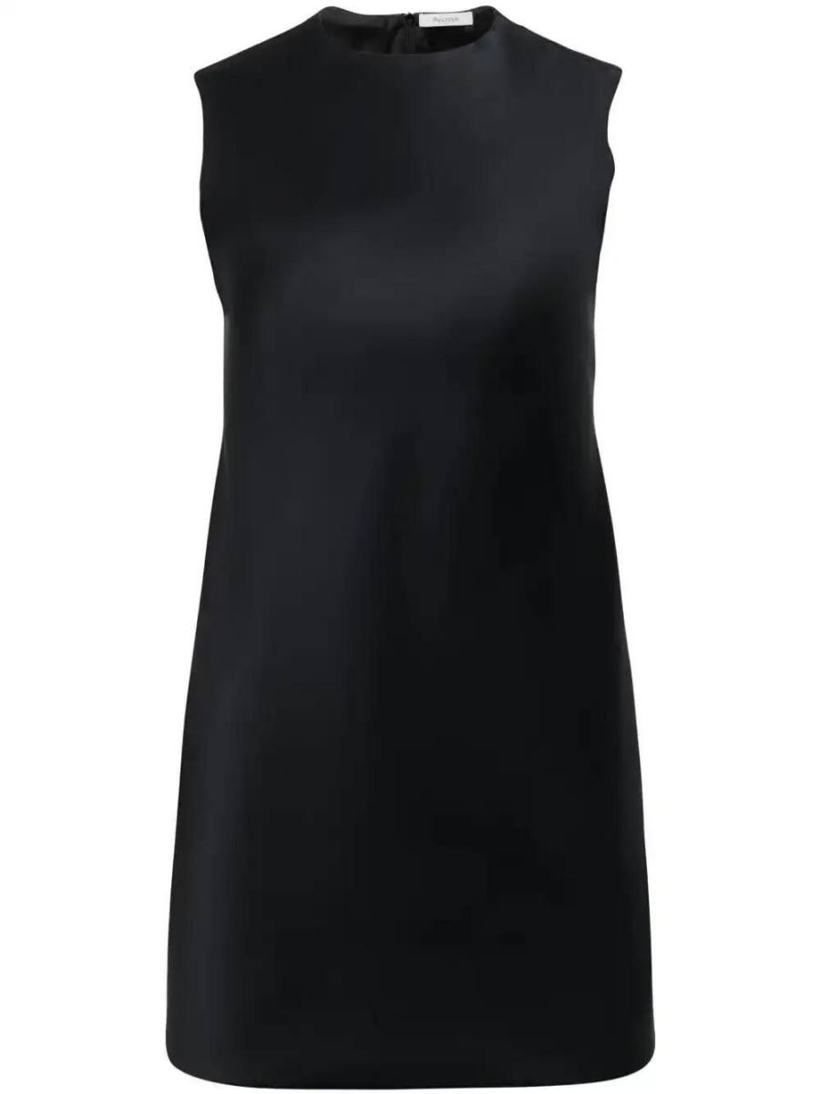 denim-twill mini dress