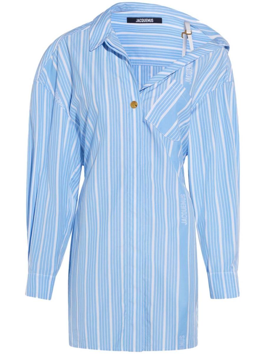 striped cotton dress