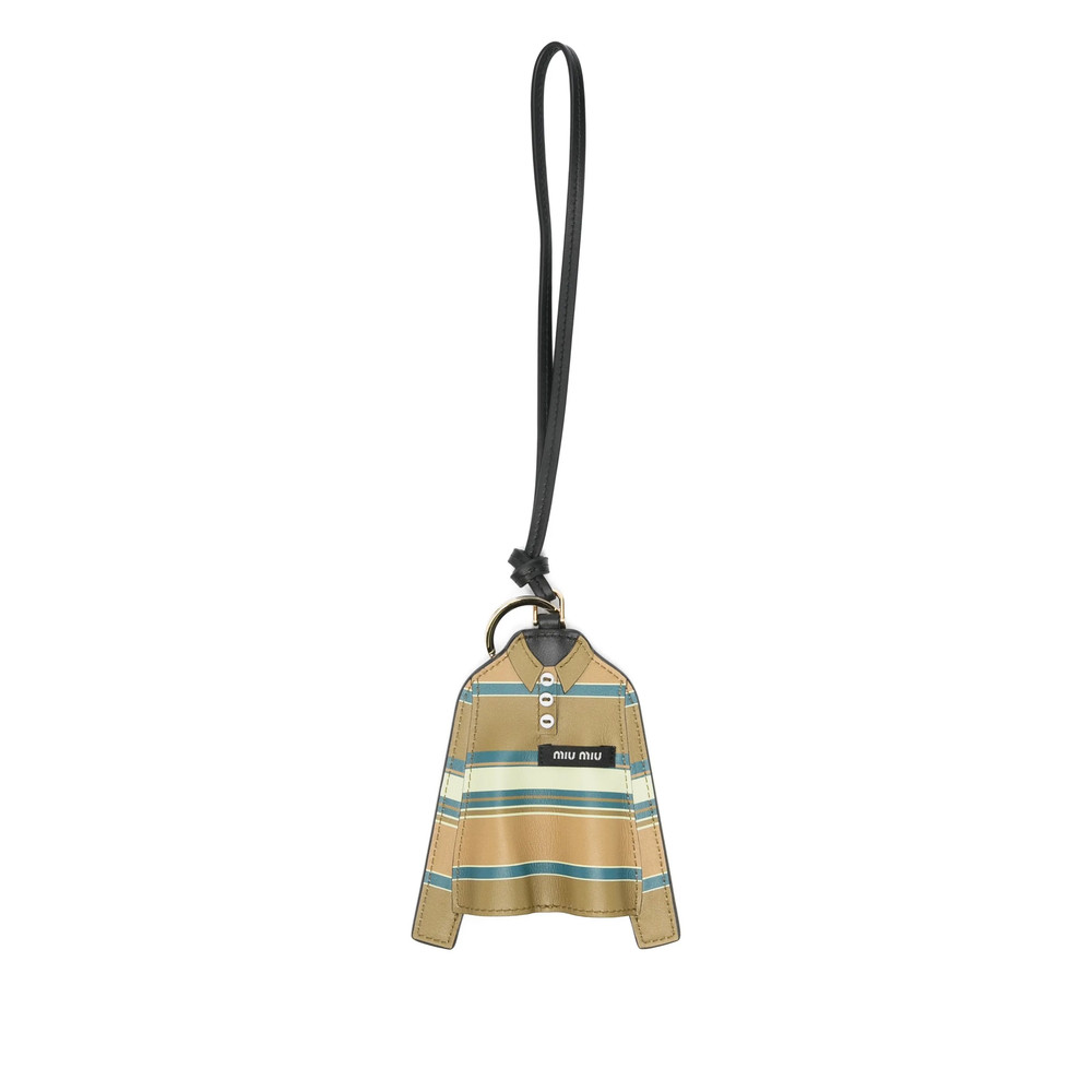 Miu Miu Striped Shirt Keyring