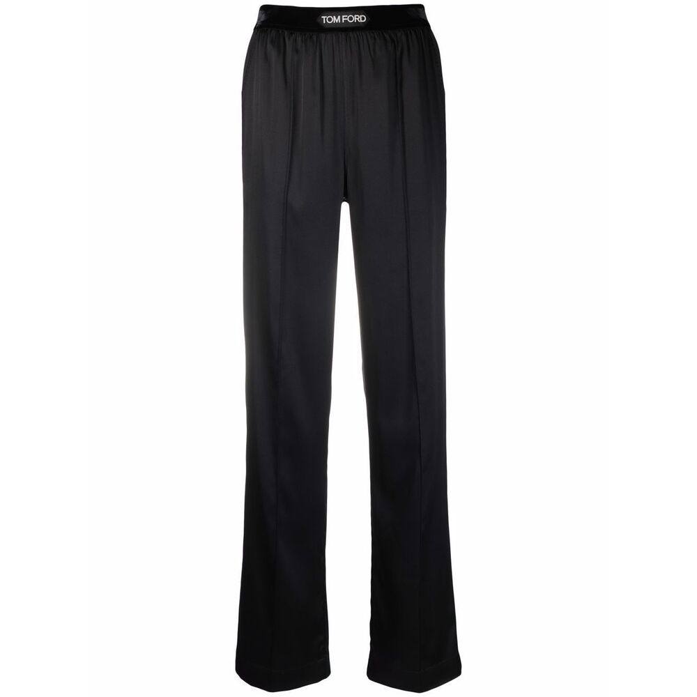 Tom Ford High-waisted Straight-leg Silk Trousers
