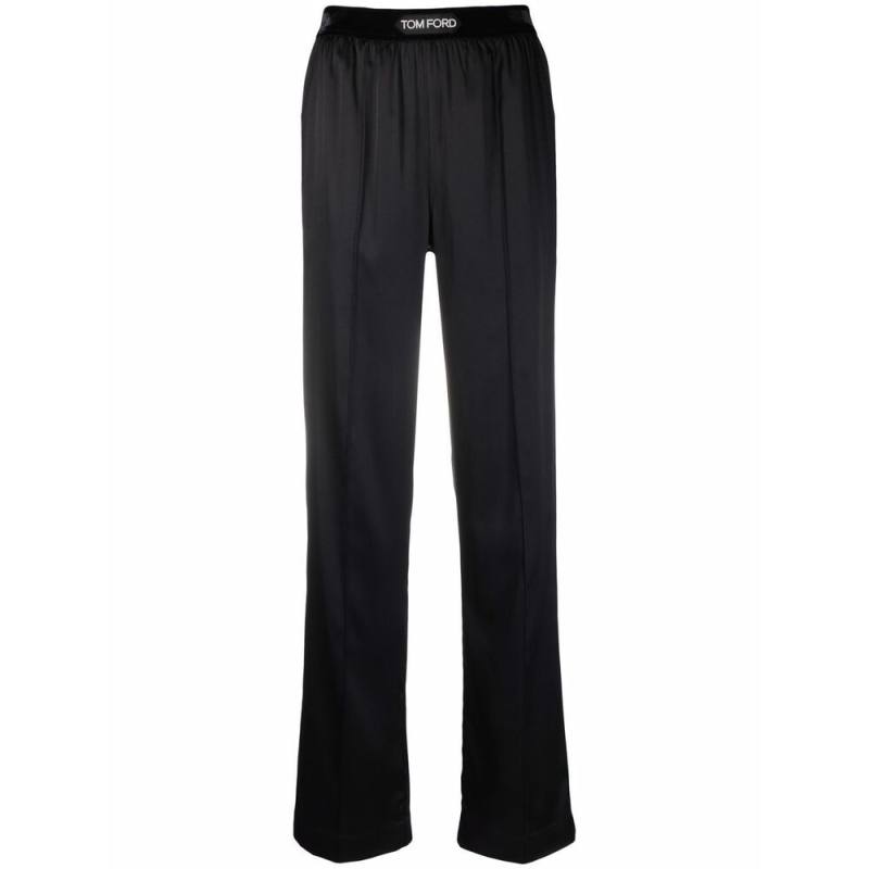 Tom Ford High-waisted Straight-leg Silk Trousers
