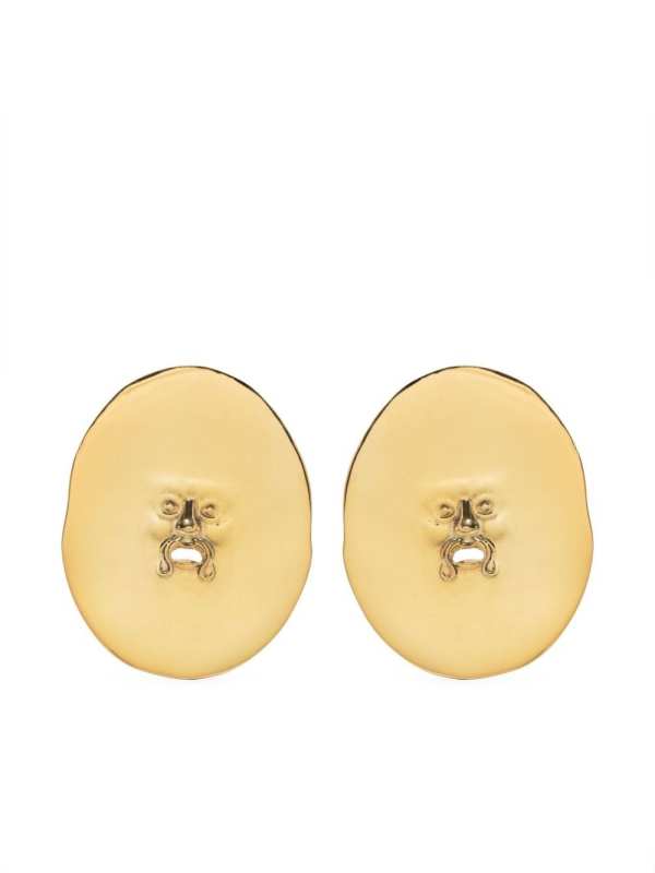 large face clip-on earrings