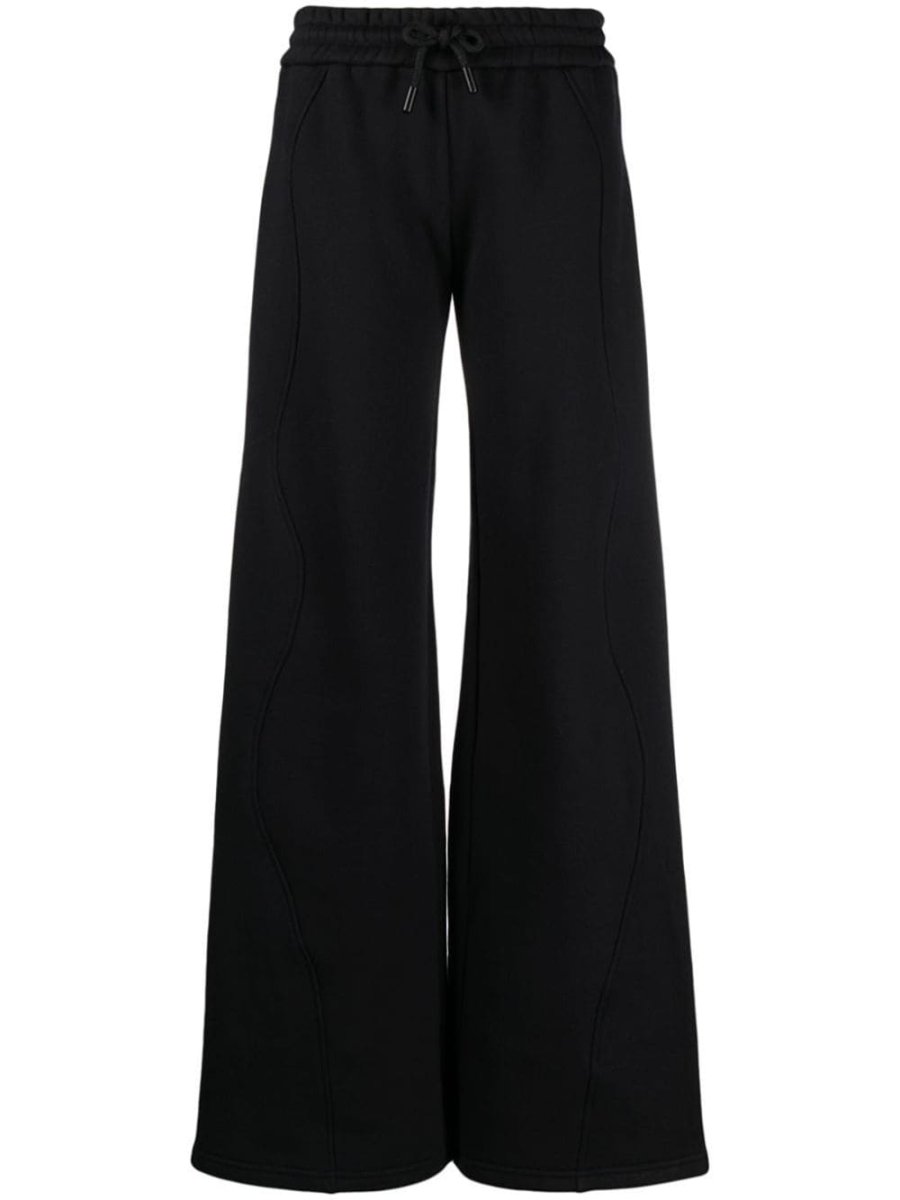 piping-detail cotton track pants