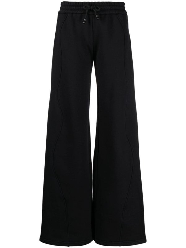 piping-detail cotton track pants