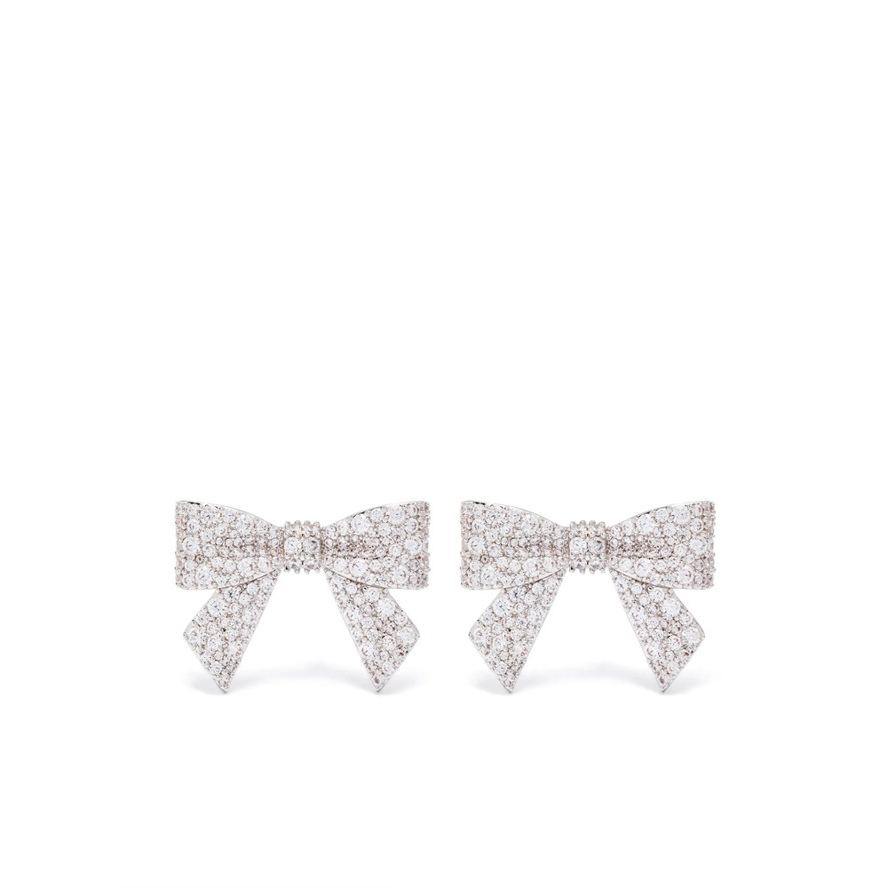 Shushu/tong Large Pavé Bow-knot Earrings