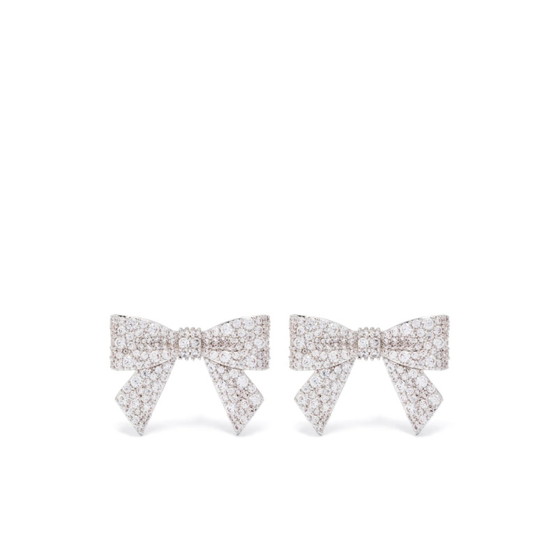 Shushu/tong Large Pavé Bow-knot Earrings
