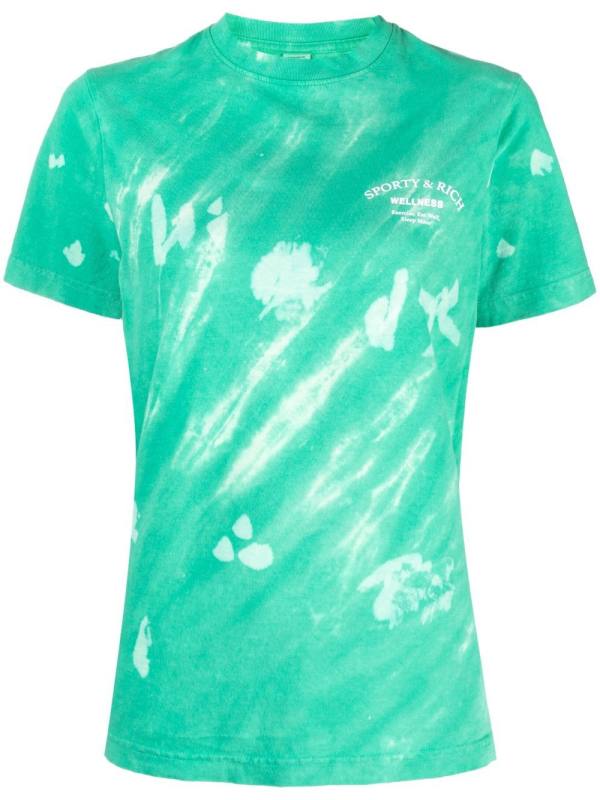 tie-dye print cotton T-shirt