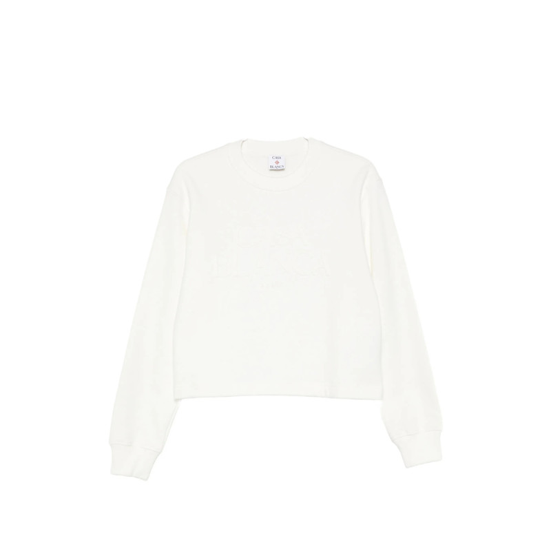 Casablanca Logo-embroidered Crew-neck Sweater