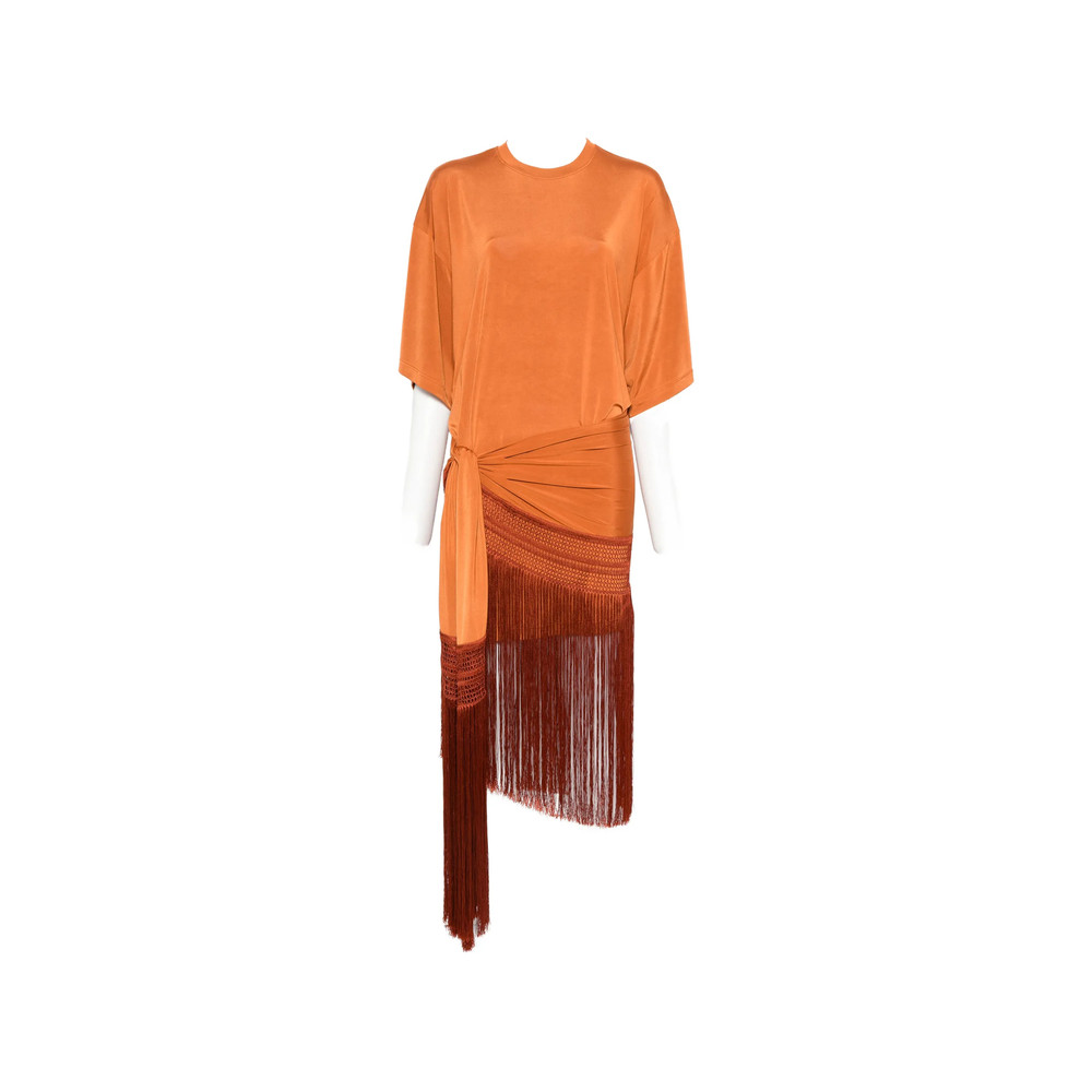 The Andamane Fringe-trimmed Wrap Dress