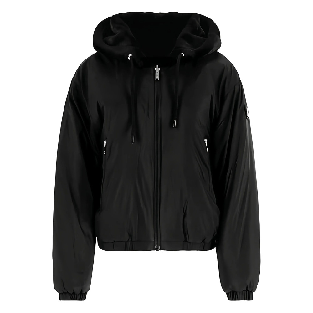 Moose Knuckles Hooded Zip-front Bomber Jacket