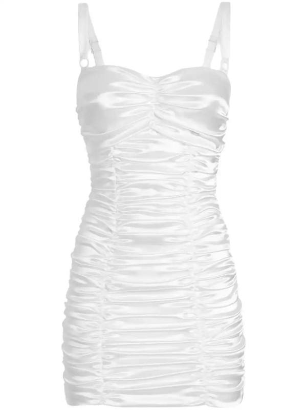 ruched mini dress