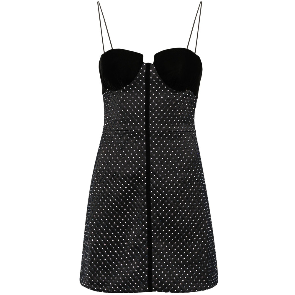 Nafsika Skourti Eclipse Crystal-embellished Satin Dress