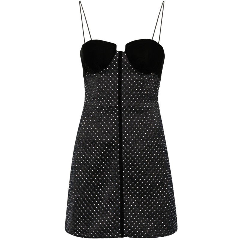 Nafsika Skourti Eclipse Crystal-embellished Satin Dress