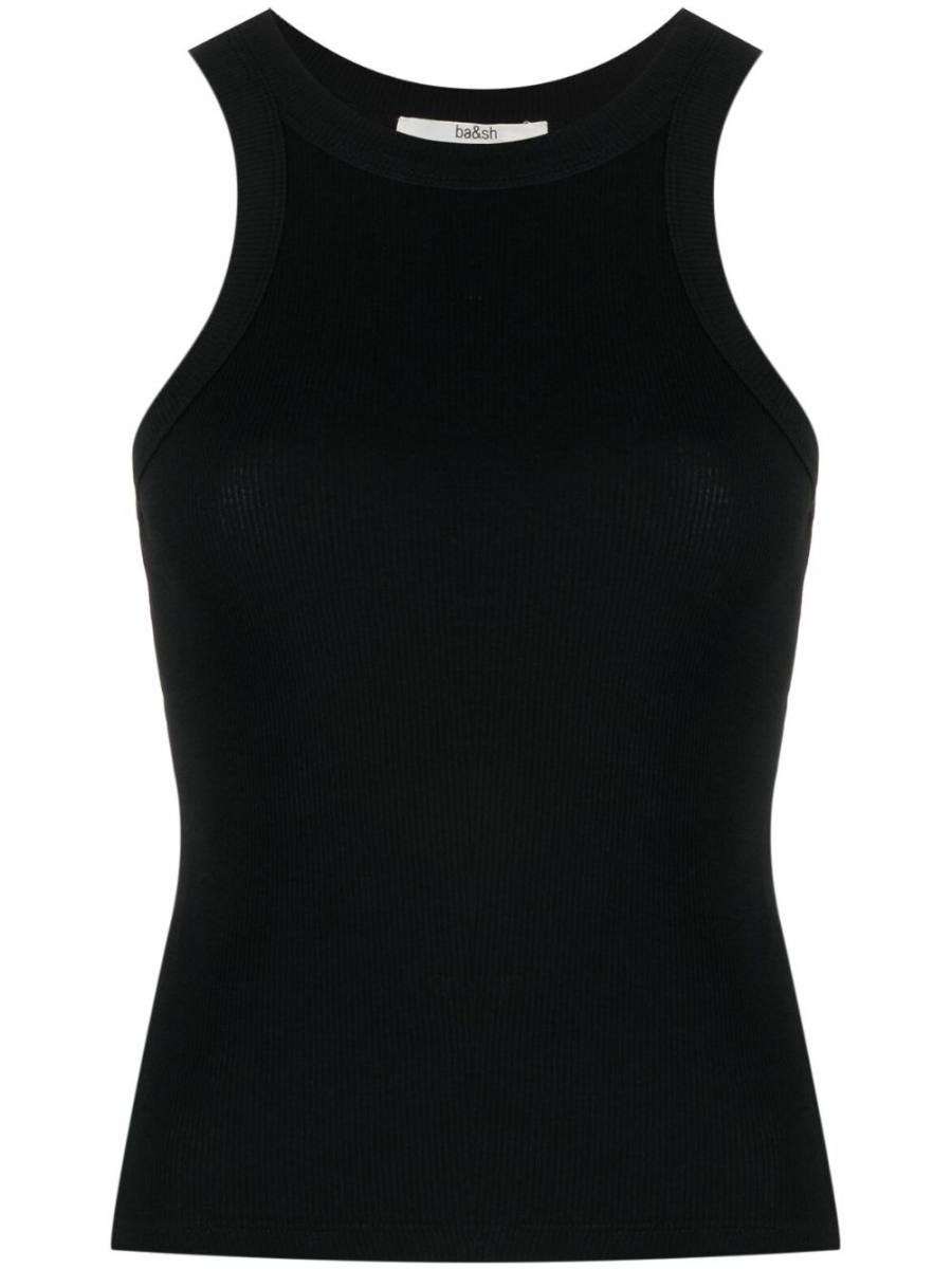 Cynda ribbed cotton tank top