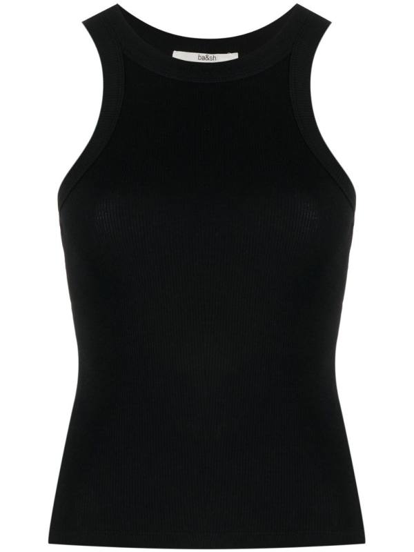 Cynda ribbed cotton tank top