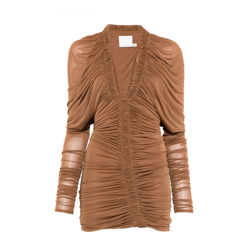 Christopher Esber Orion LS Long-sleeve Mini Dress