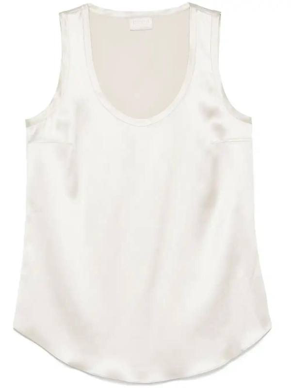 satin sleeveless top