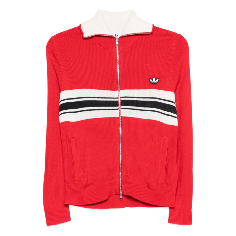 Adidas By Wales Bonner Zip Striped Sweat