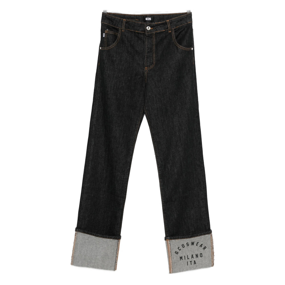 Gcds Cuffed-hem Jeans