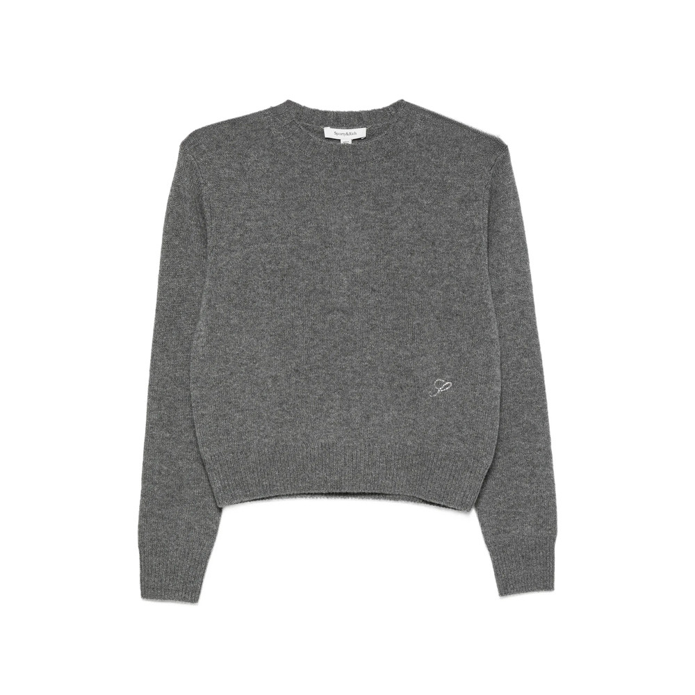 Sporty & Rich Crystal-embellished Sweater