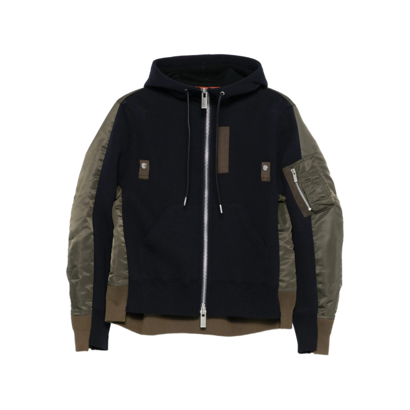 Sacai Panelled Hooded Jacket