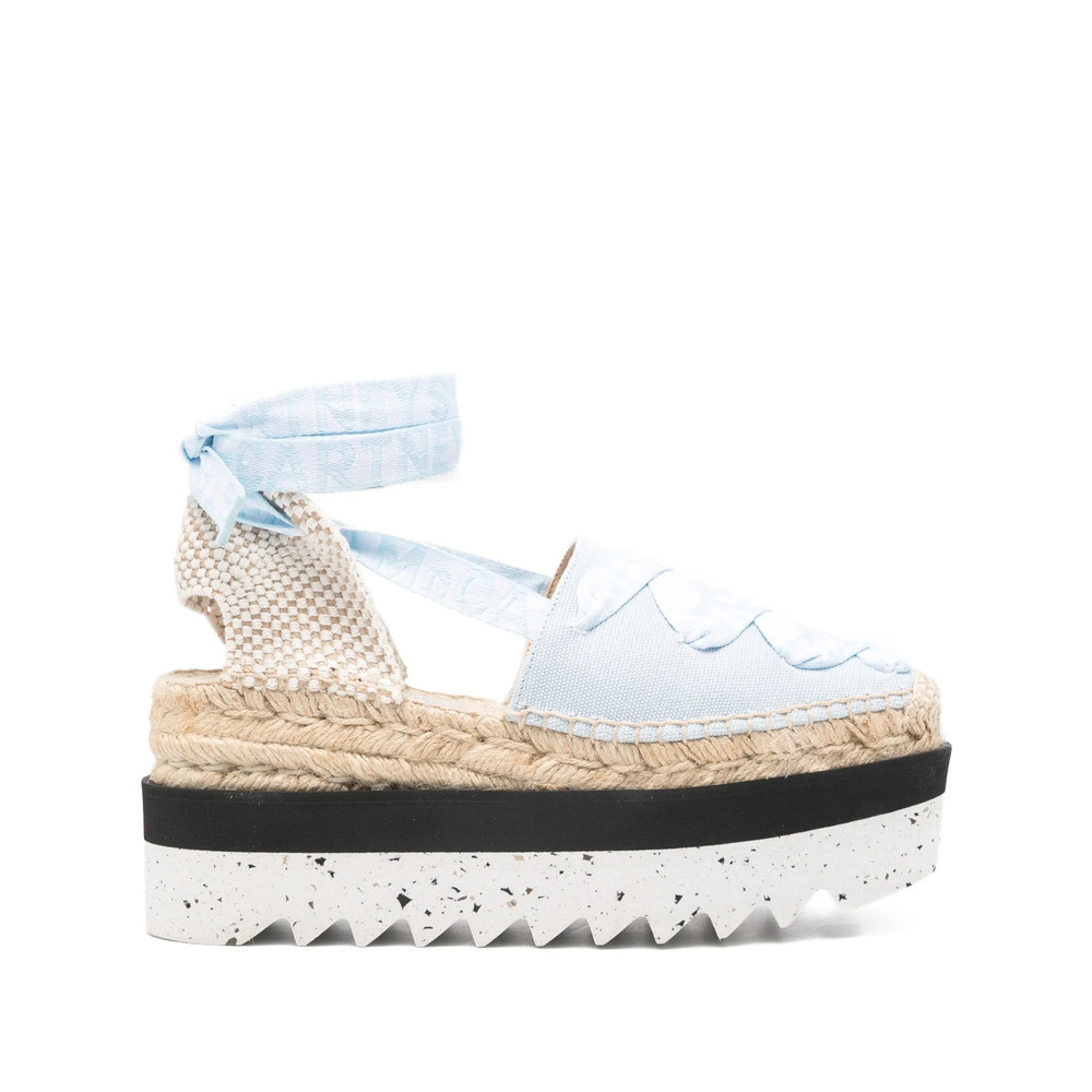 Stella Mccartney Ribbon-detail Platform Espadrilles