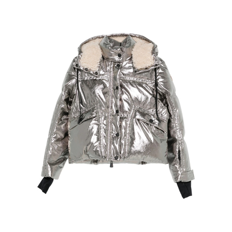 Moncler Grenoble Calaque Metallic Hooded Ski Jacket
