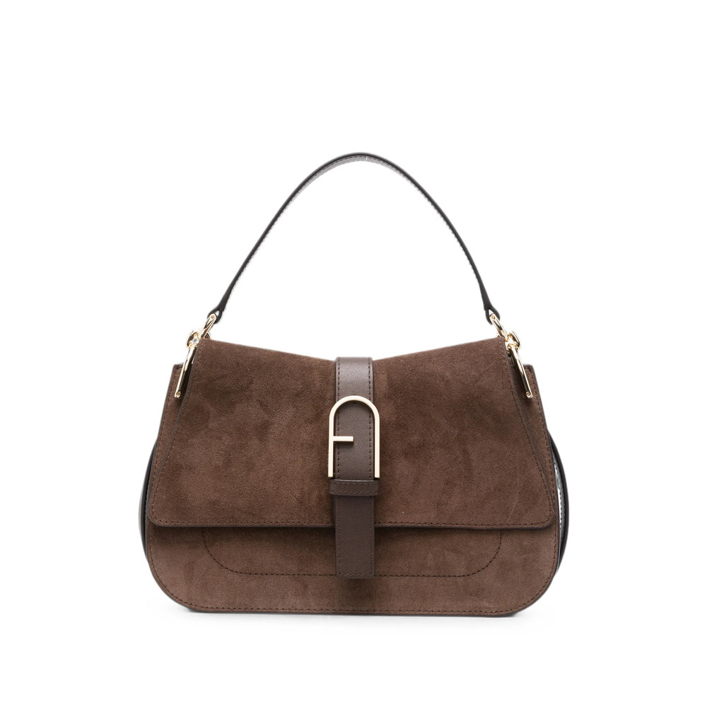 Furla Suede Shoulder Bag