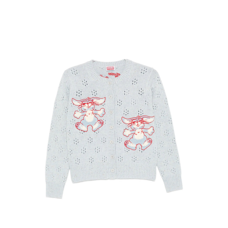 Kenzo Bunny Embroidery Cardigan