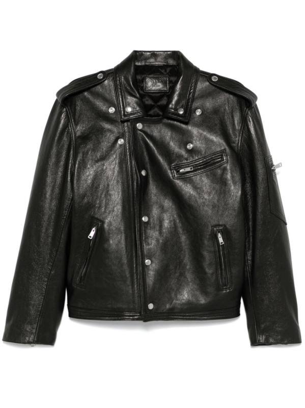 leather biker jacket