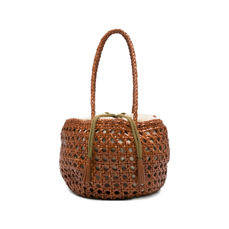 Dragon Diffusion Small Juventus Braided Bucket Bag