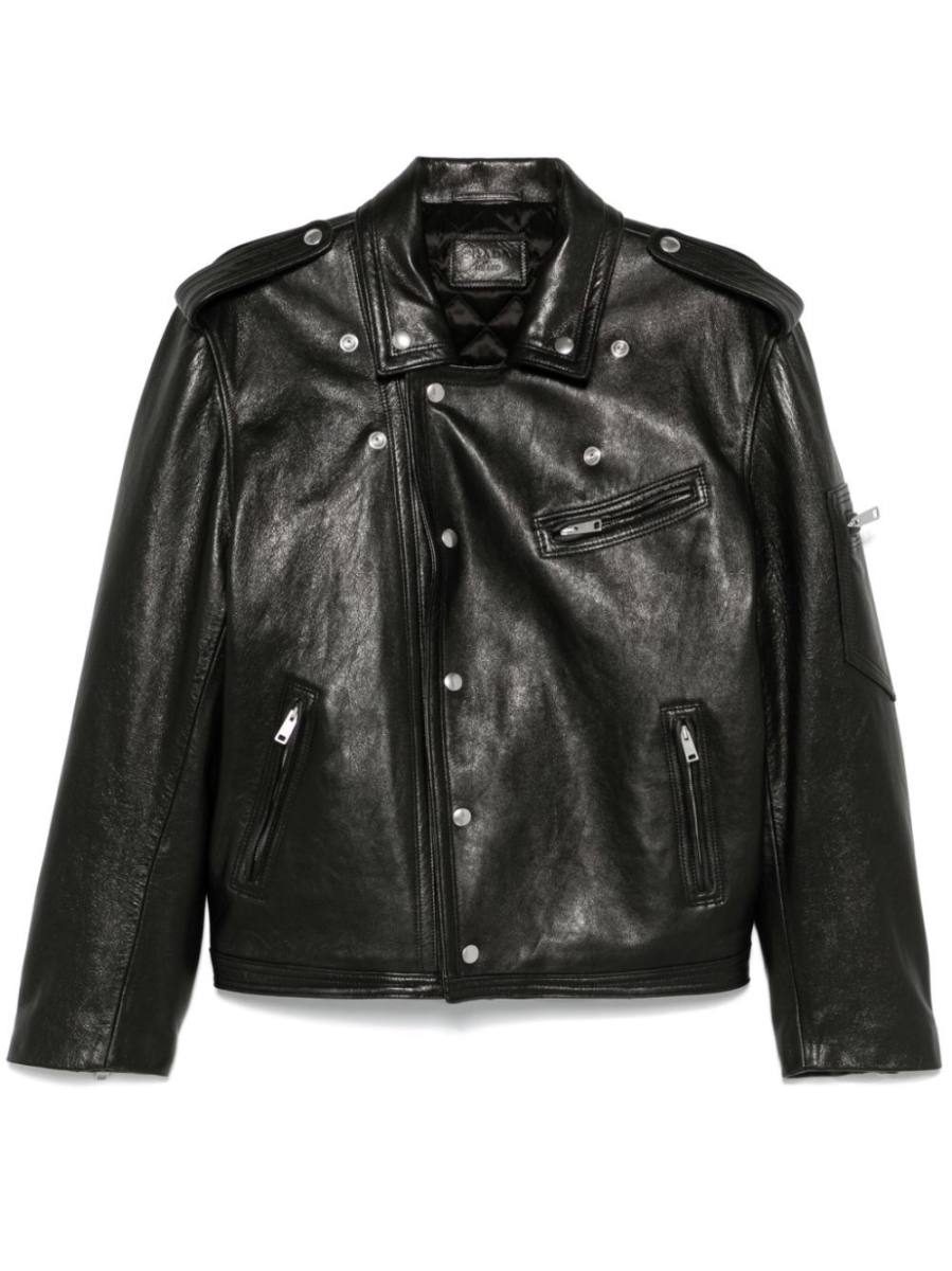leather biker jacket