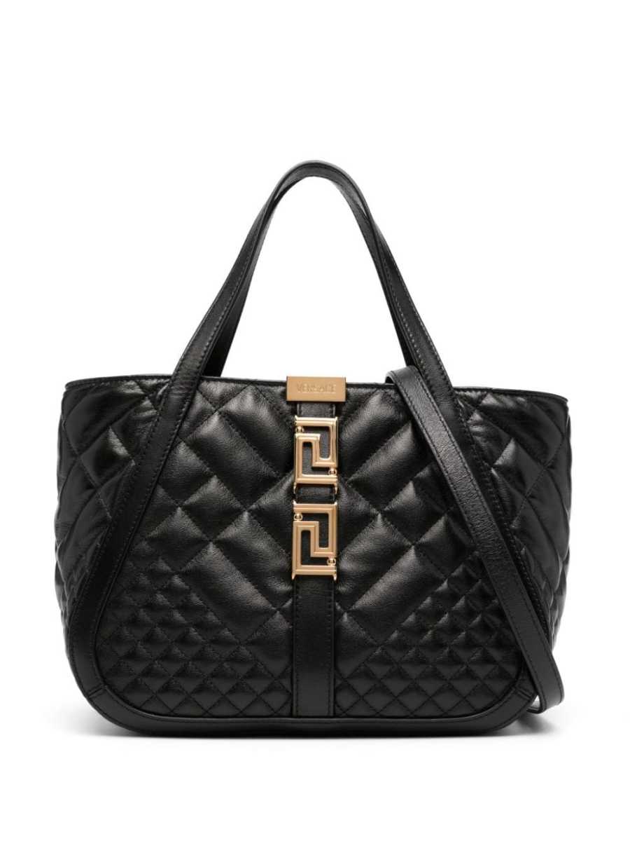Greca Goddess quilted tote bag