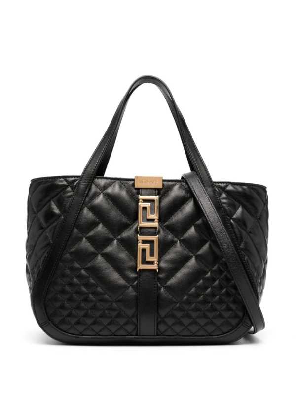 Greca Goddess quilted tote bag