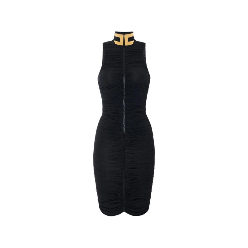 Elisabetta Franchi Dress In Lightweight Crêpe Jersey Fabric