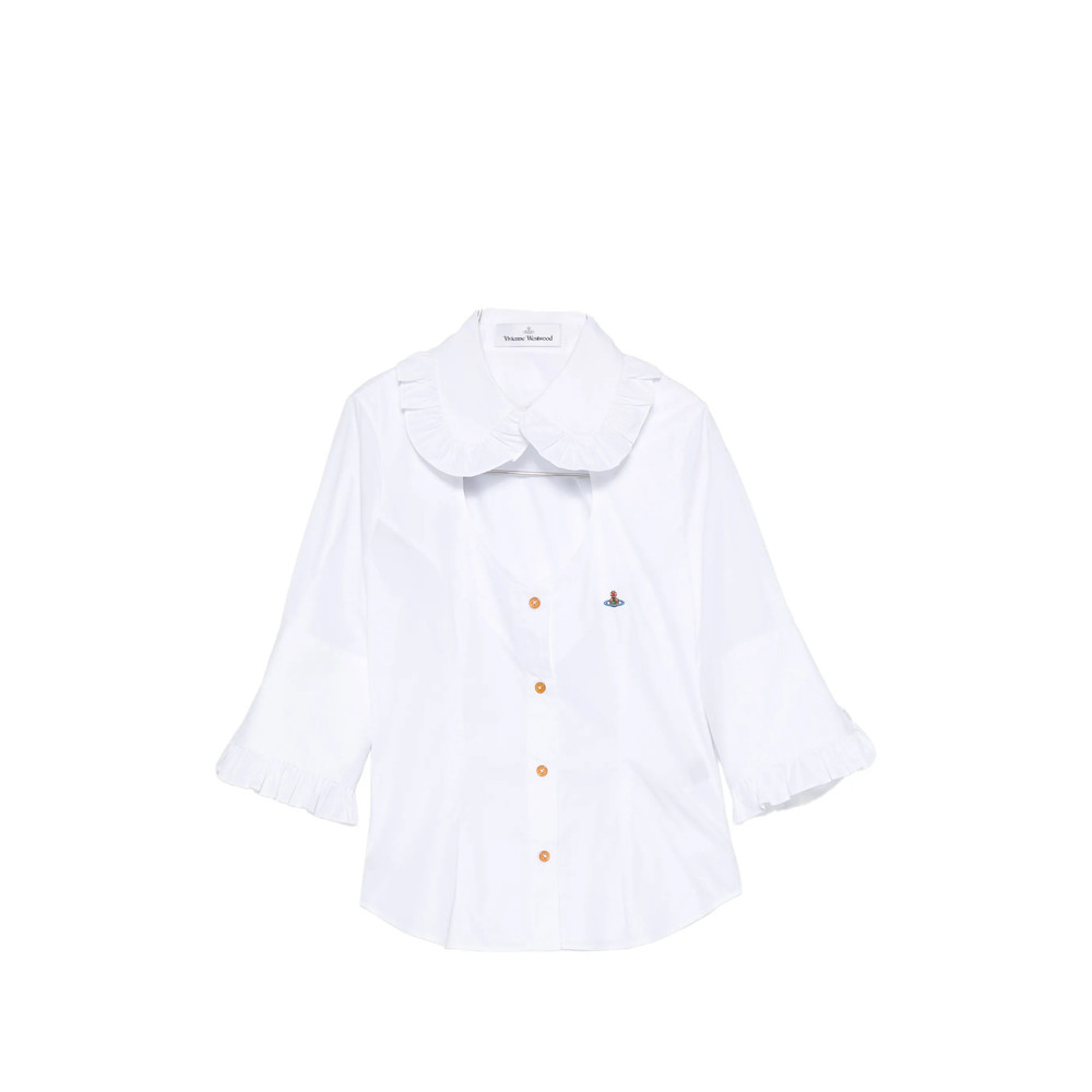Vivienne Westwood SS Toulouse Frill Cut-out Shirt