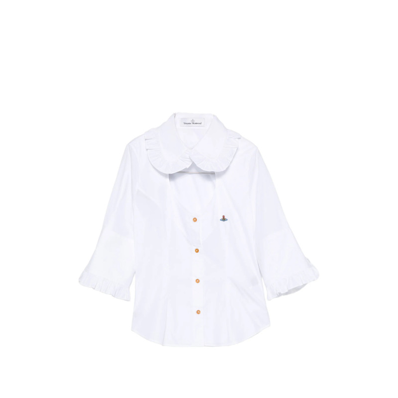 Vivienne Westwood SS Toulouse Frill Cut-out Shirt