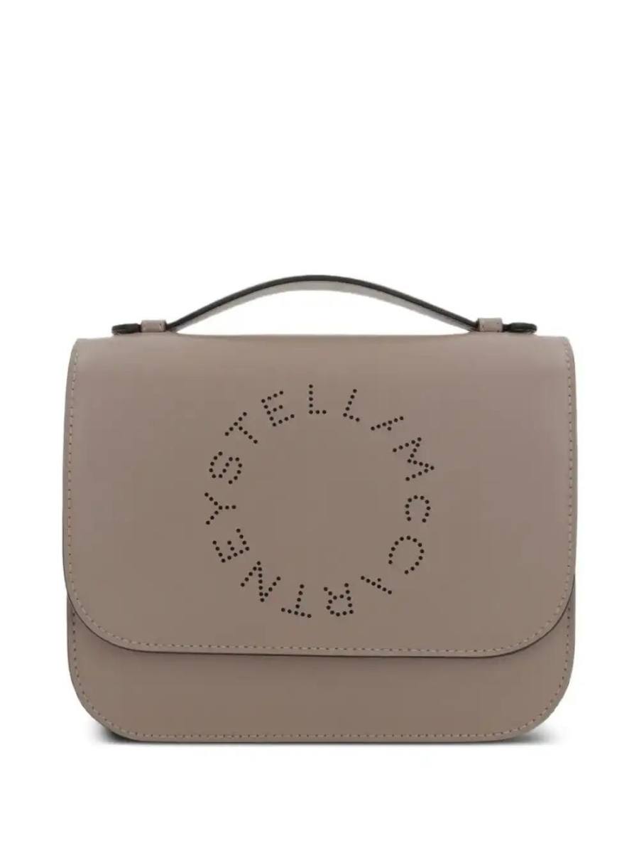 perforated-logo shoulder bag