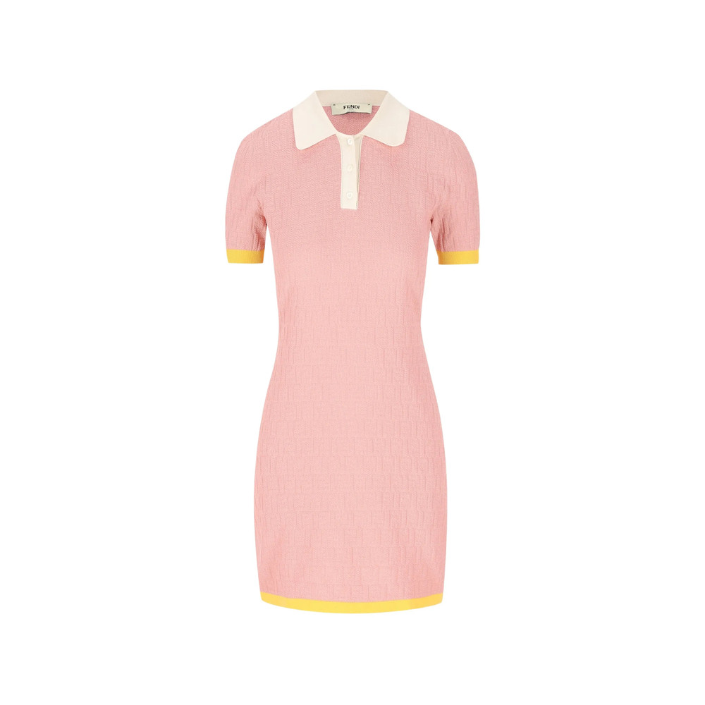 Fendi Logo-pattern Midi Dress