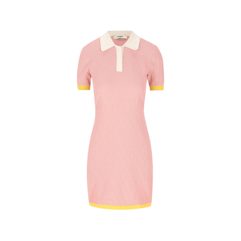 Fendi Logo-pattern Midi Dress