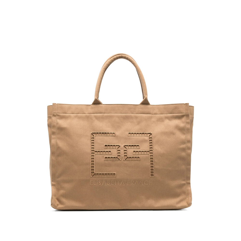 Elisabetta Franchi Broderie-anglaise Tote Bag