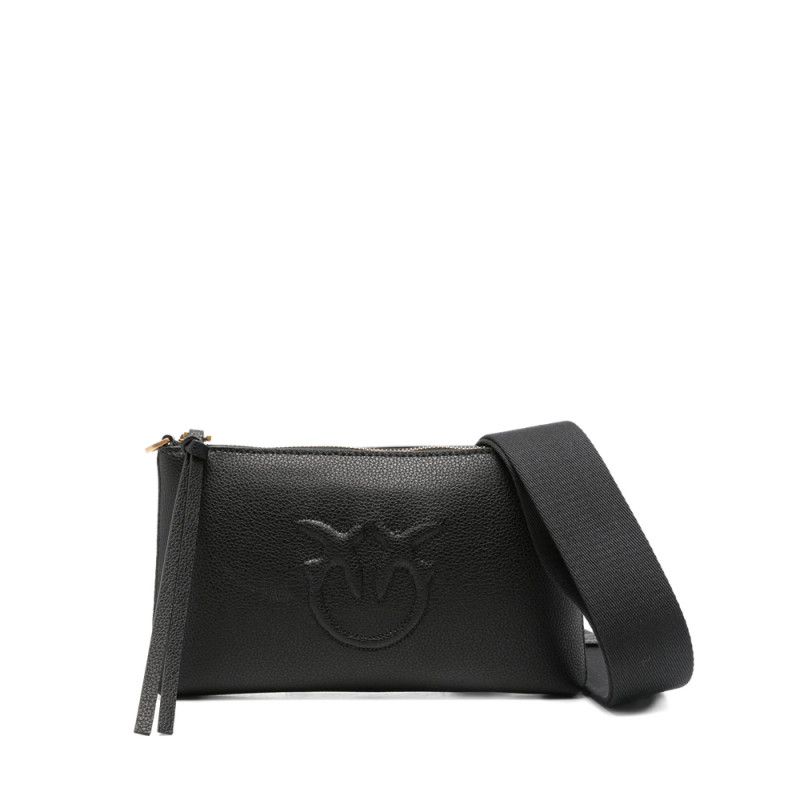 Pinko Embossed-logo Leather Cross-body Bag